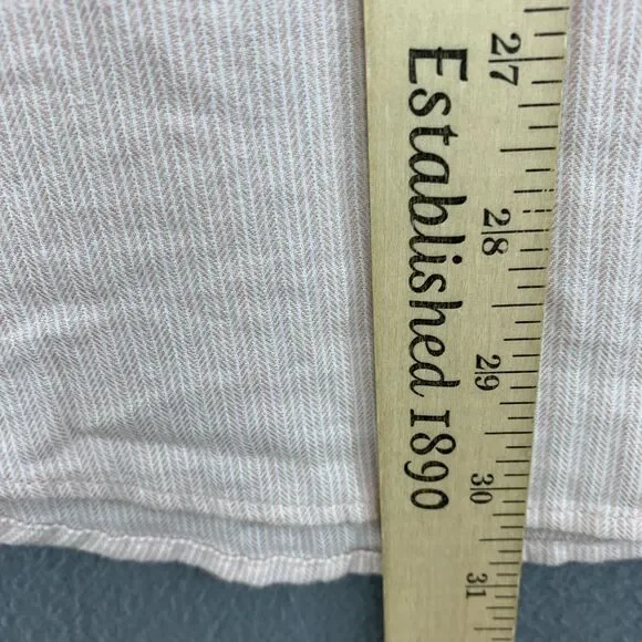Abercrombie & Fitch Top Button Up Boyfriend Size XL Long Sleeve Pink Soft Cotton - Picture 8 of 16